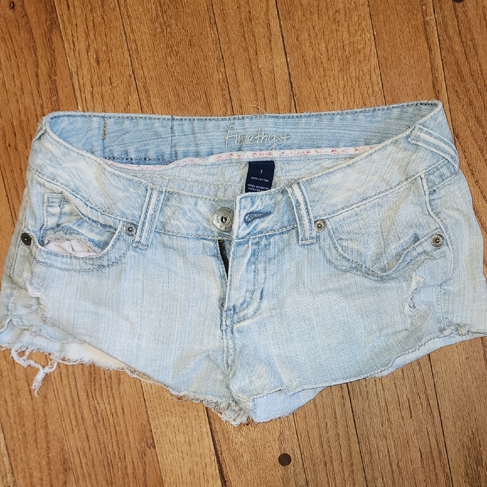 Amethyst Jeans Light Blue Denim Shorts